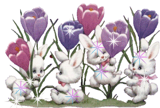 spring flowers bunny