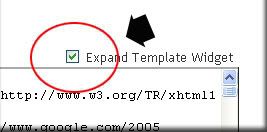 expand widget template