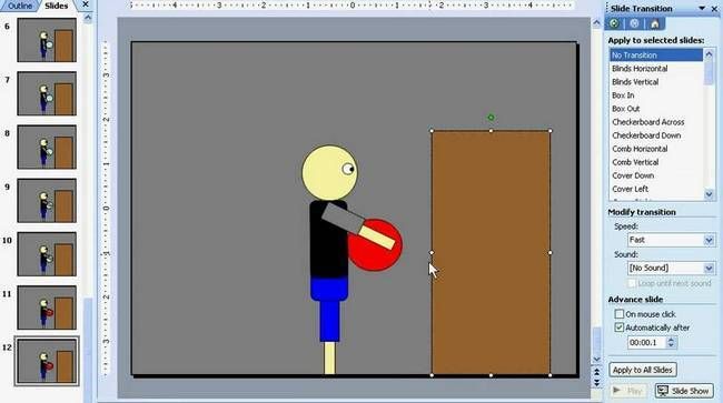 Как сделать анимацию рисунка в powerpoint
