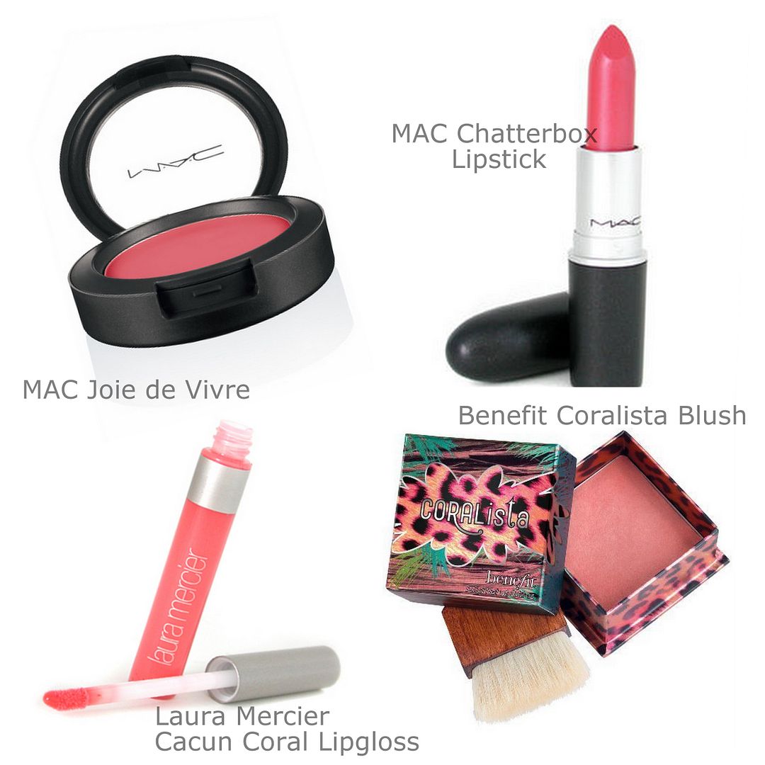coral make-up