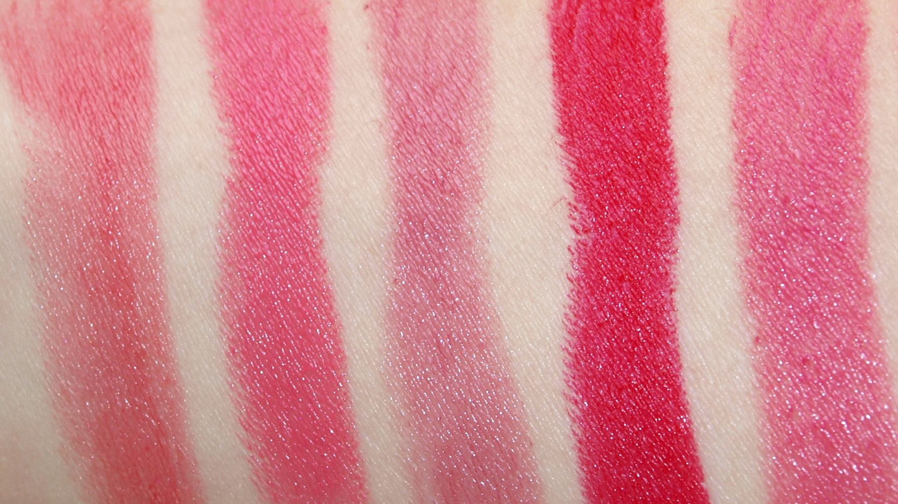 Lipstick swatches