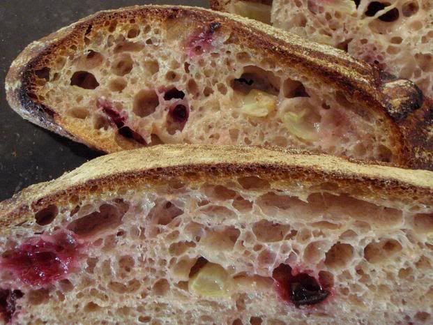 EMBOSSED CHOCOLATE-CHERRY SOURDOUGH LOAF