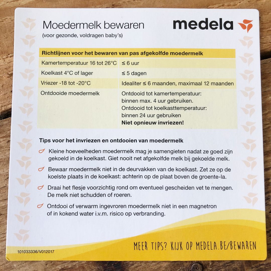 moedermelk bewaren